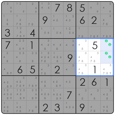 sudoku with candidate mode